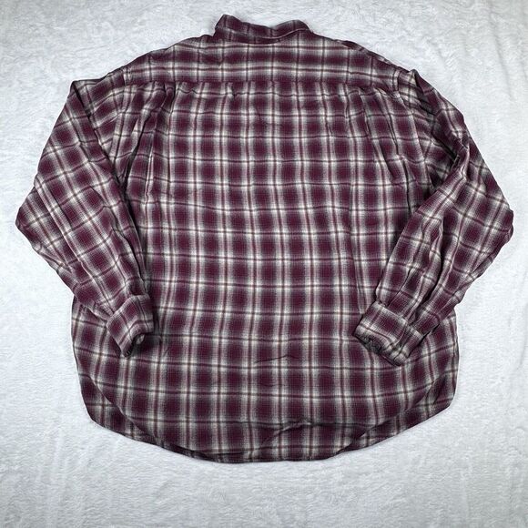 Thornton Bay 100% Rayon Plaid Button Up XL Shirt Vintage Style - Picture 5 of 8